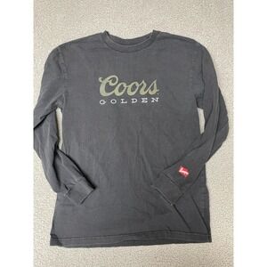 Discontinued Brixton‎ x COORS Banquet Long Sleeve Black Tee medium